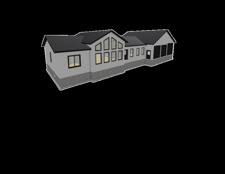 The Scott modular home, exterior rendering