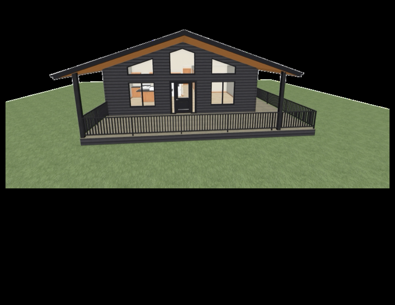 The Bucky modular home, exterior rendering