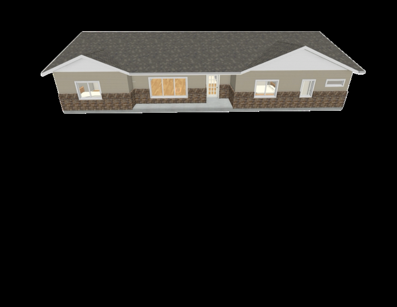 The Chase modular home, exterior rendering